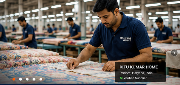 Ritu Kumar Home — textile manufacturing