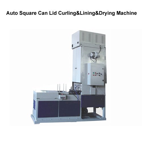 Automatic Square Can Bottom Lid Curling And Lining Machine - Capacity: 55-60 Pcs/min